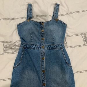 Button down Jean dress mini